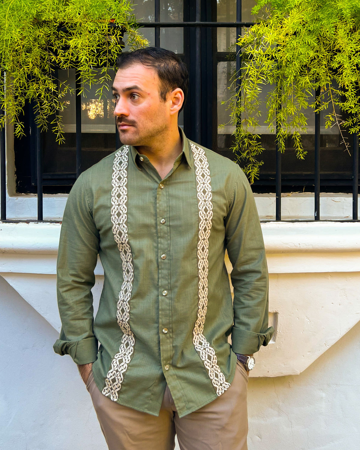 Camisa Samu'u Verde Olivo ML
