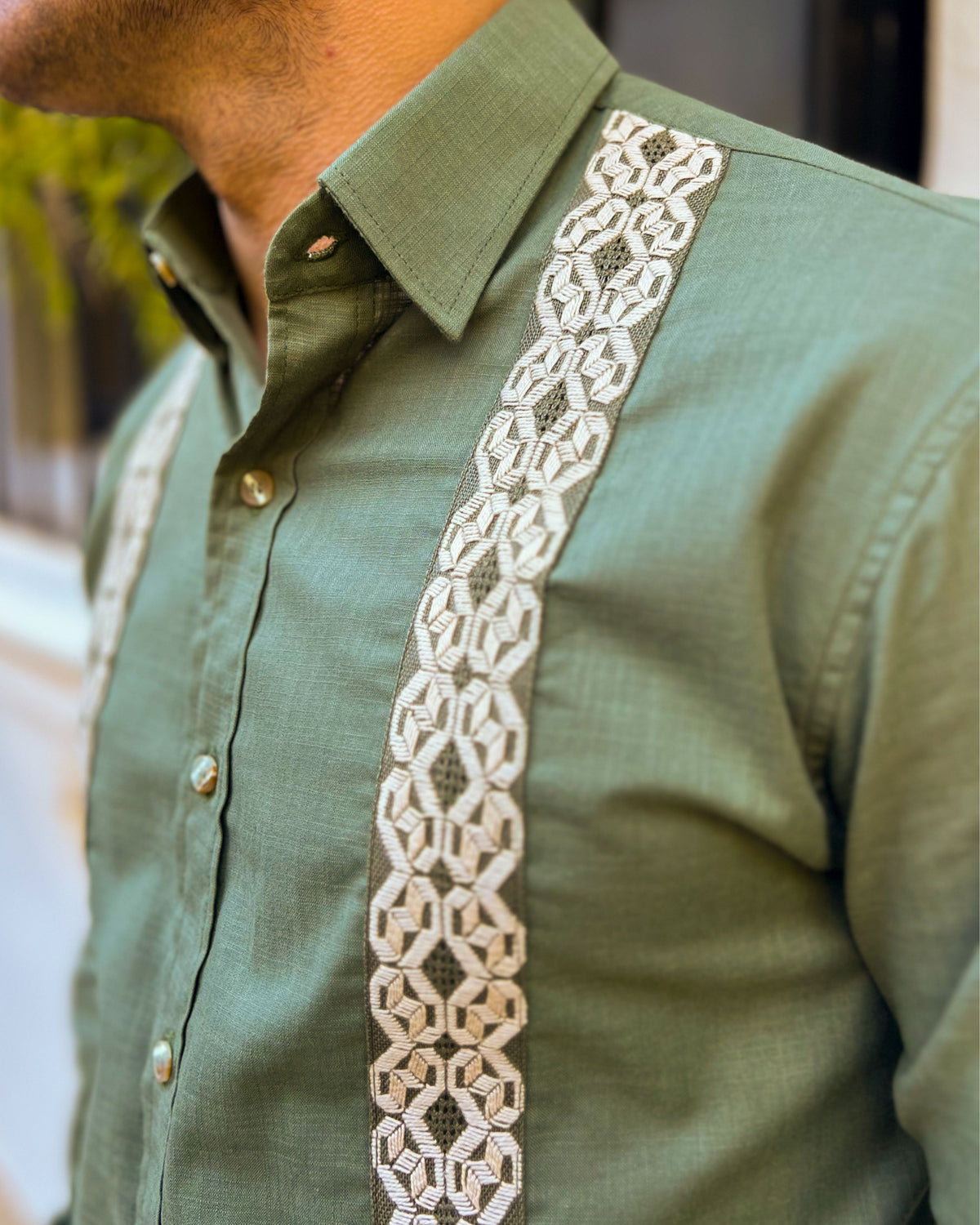 Camisa Samu'u Verde Olivo ML