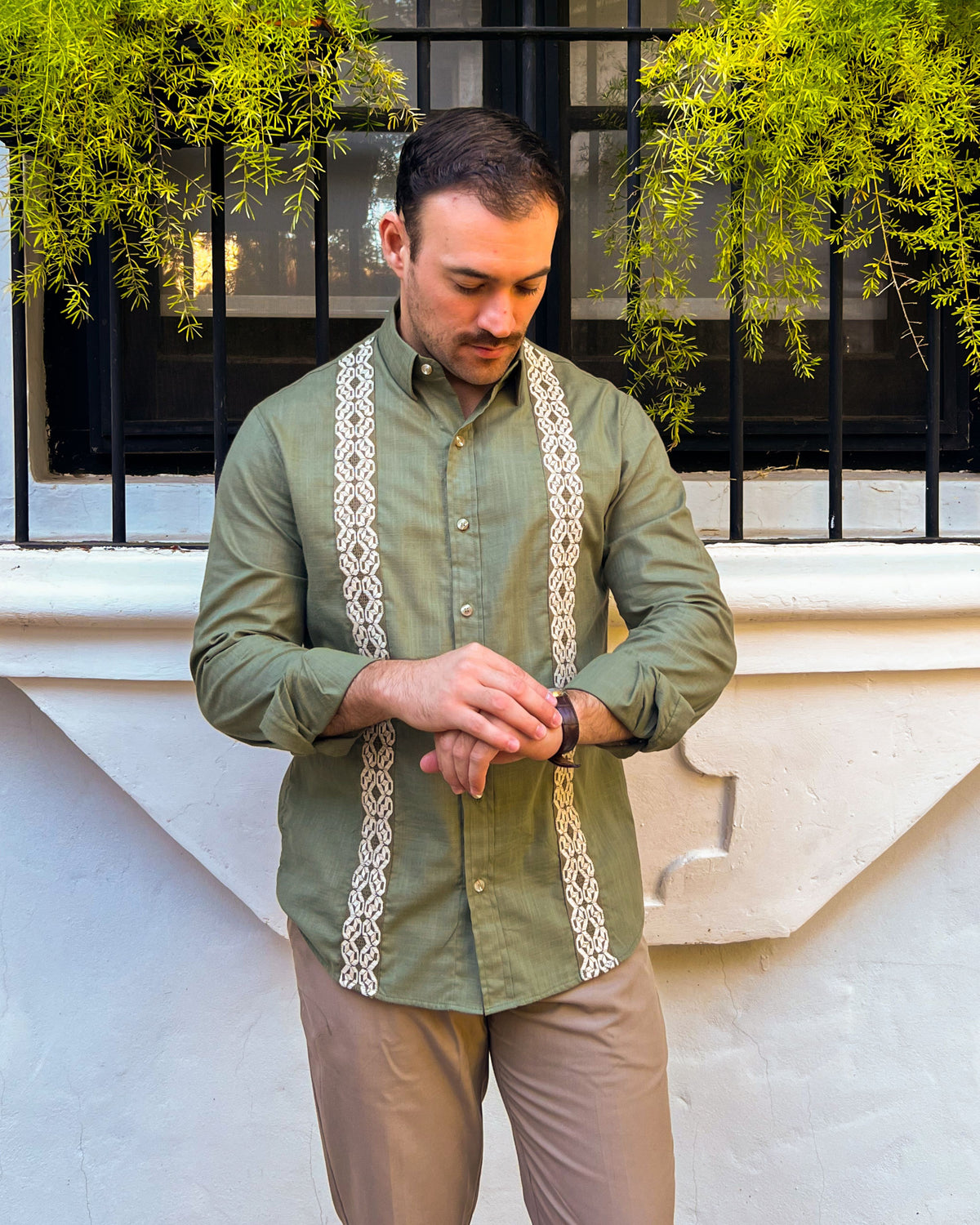 Camisa Samu'u Verde Olivo ML