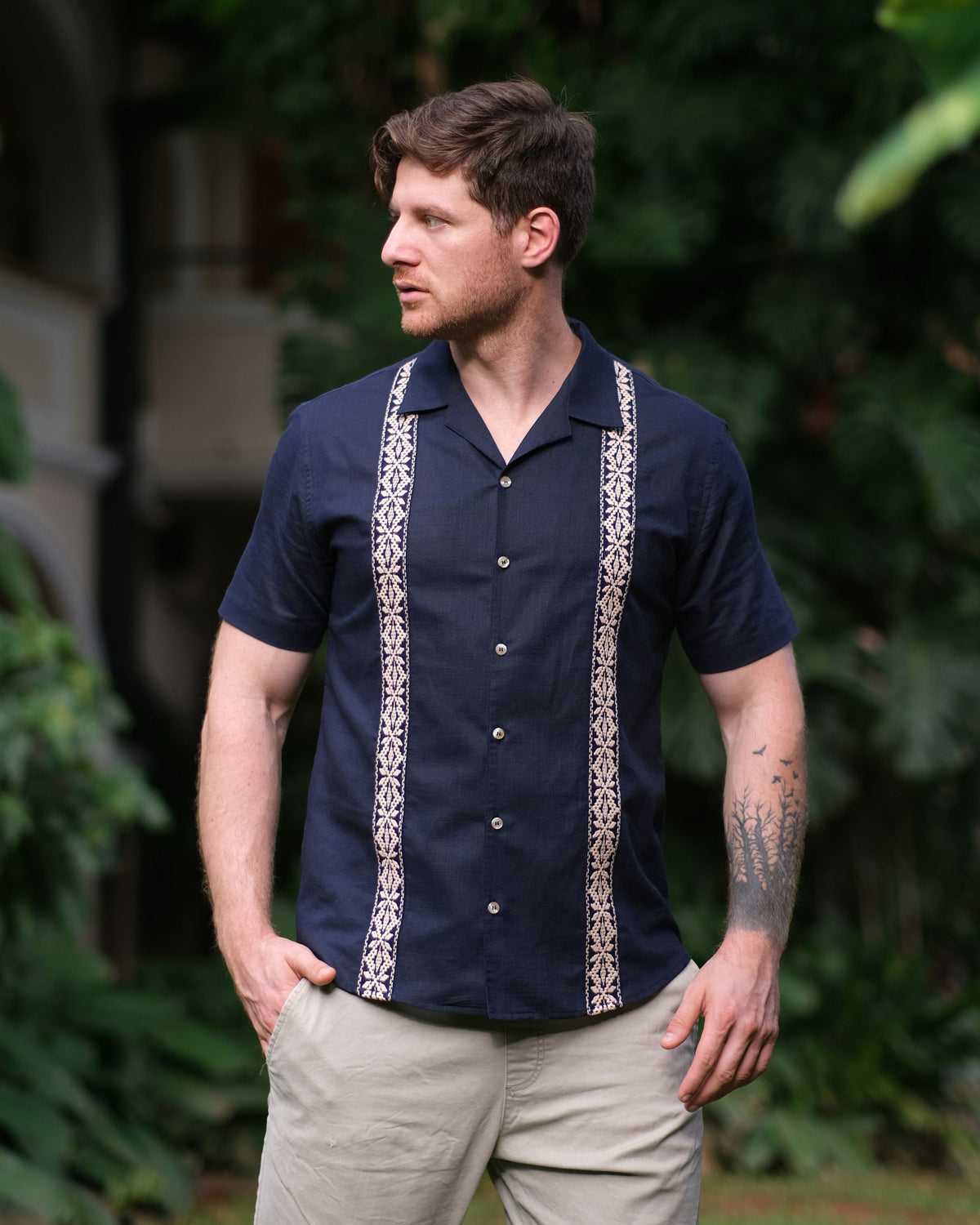 Kamisa Karai Azul Marino c/ Beige