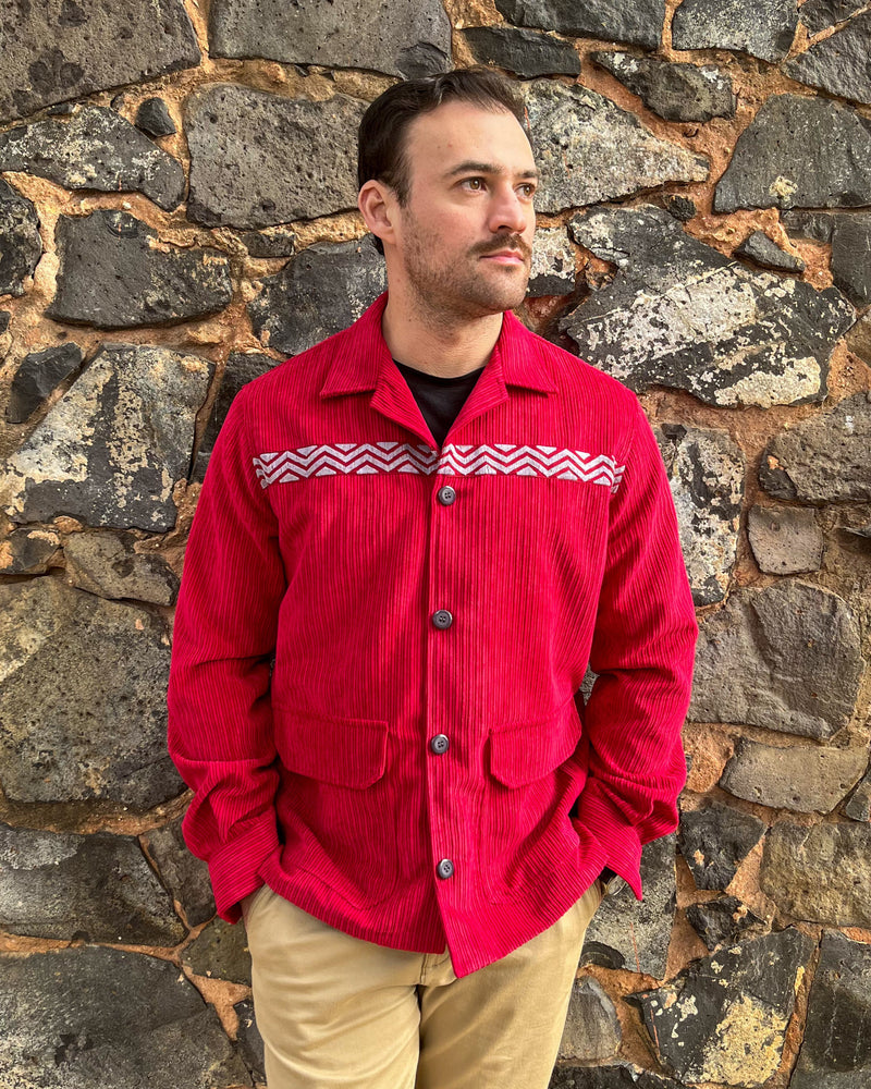 Chaqueta Corderoy Vino Tinto