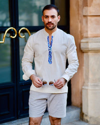 Arriero Nat. c/ Azul Matizado ML