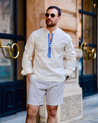 Arriero Nat. c/ Azul Matizado ML