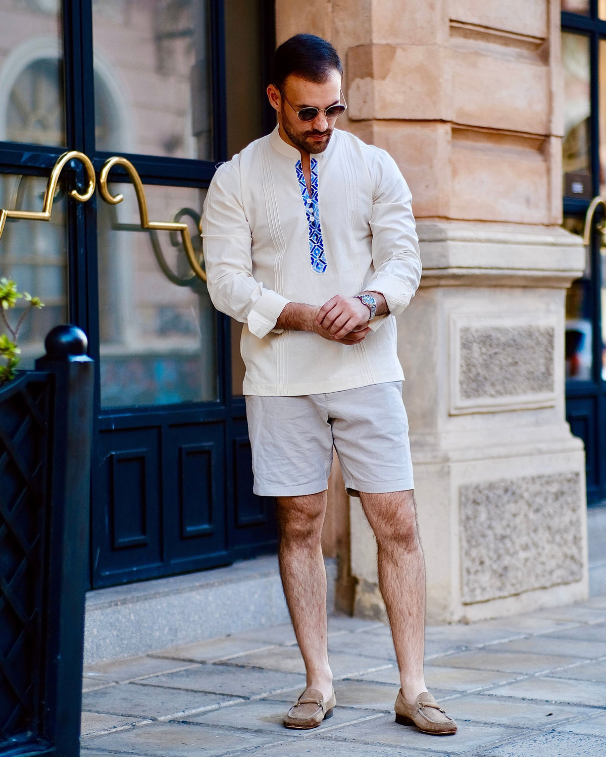 Arriero Nat. c/ Azul Matizado ML