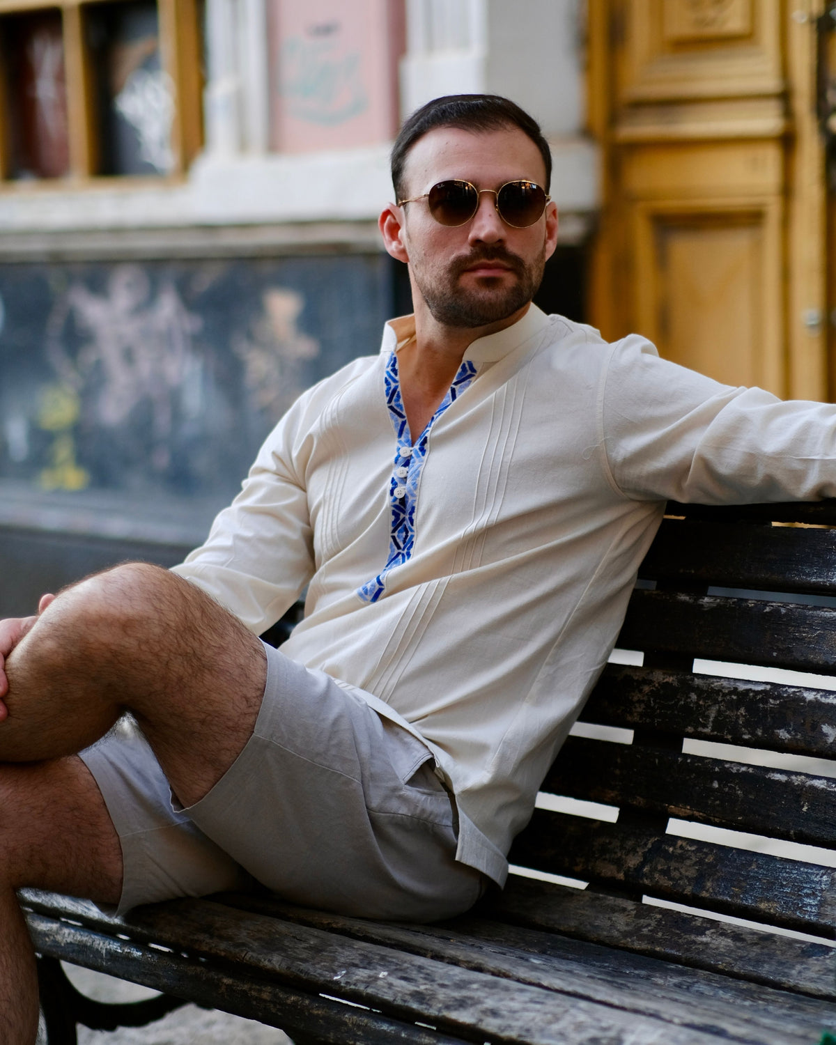 Arriero Nat. c/ Azul Matizado ML