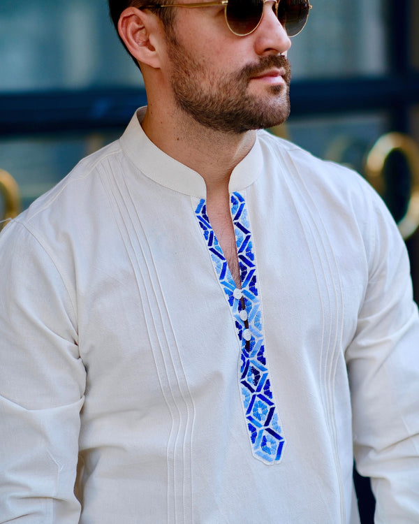 Arriero Nat. c/ Azul Matizado ML