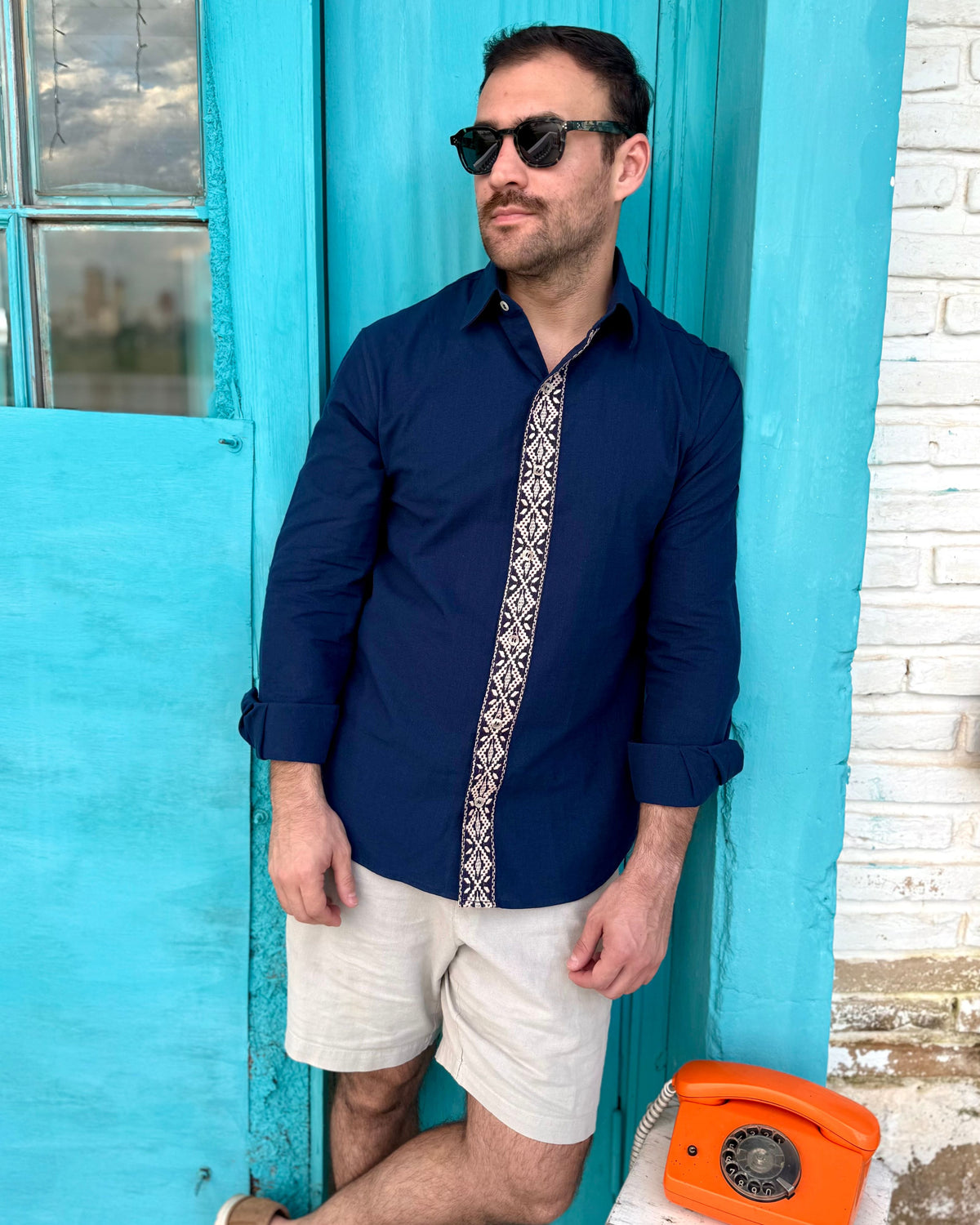 Asunceno Azul Marino c/ Beige