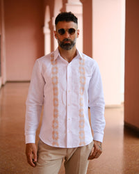 Camisa Mburukuja Lino c/ Beige