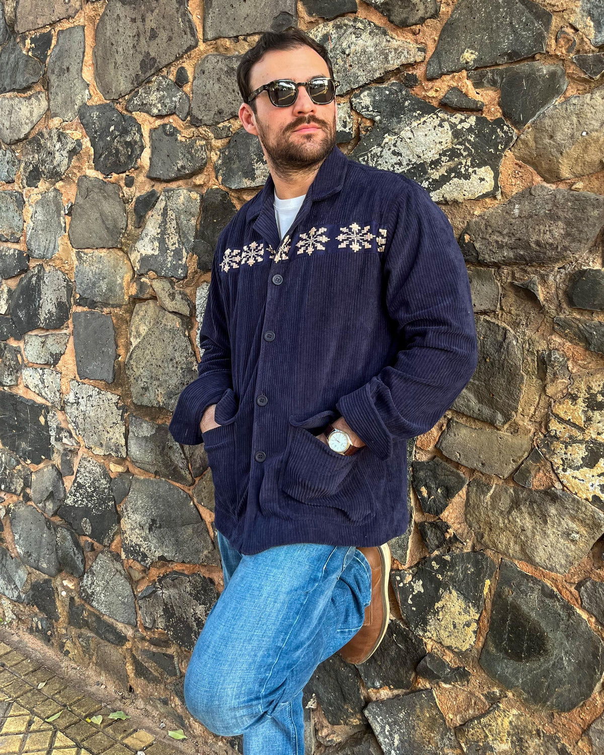 Chaqueta Corderoy Azul Marino