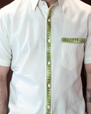 Camisa Bolsi Lienzo - Verde Matizado