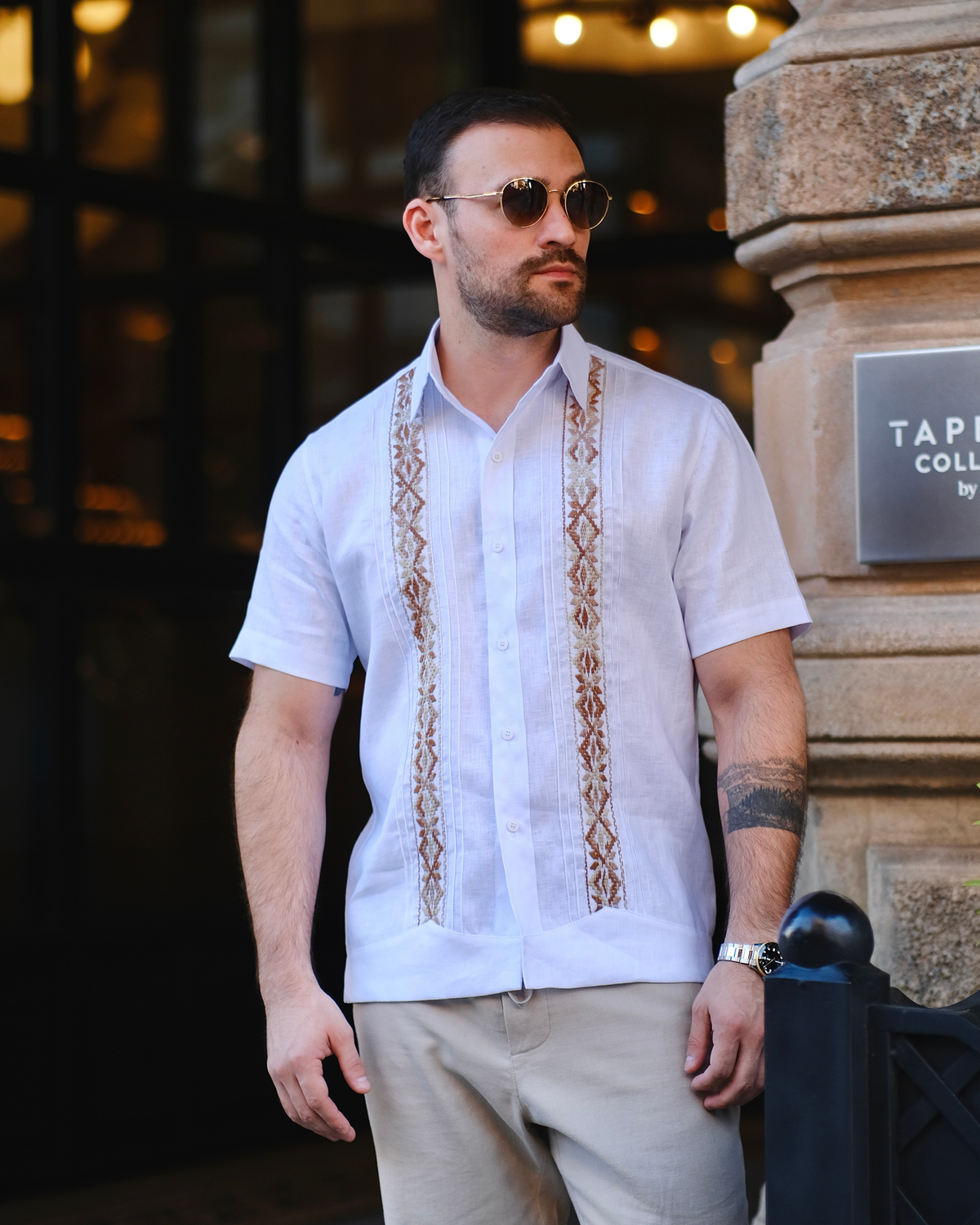 Areia de linho Guayabera