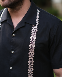 Camisa Karai Negro c/ Beige