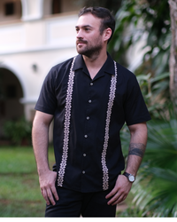 Camisa Karai Negro c/ Beige