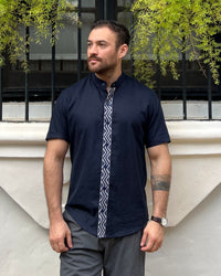 Randa Mao Azul Marino c/ Gris