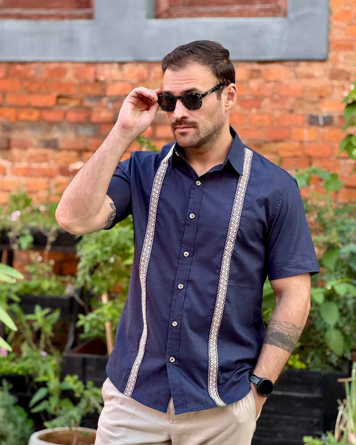 Samu'u Azul Marino c/ Beige