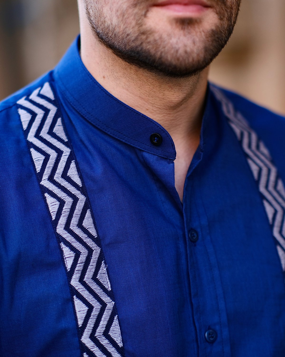 Samu'u azul marinho com cinza