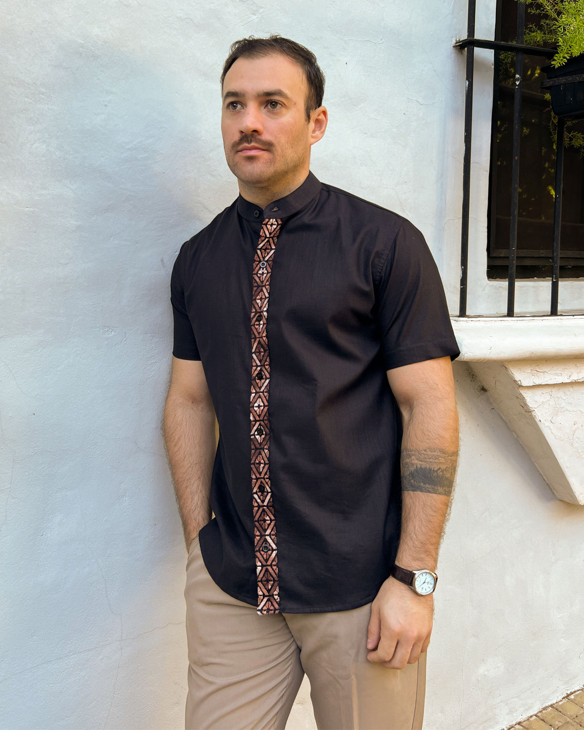 Camisa Randa Mao Negro Choco