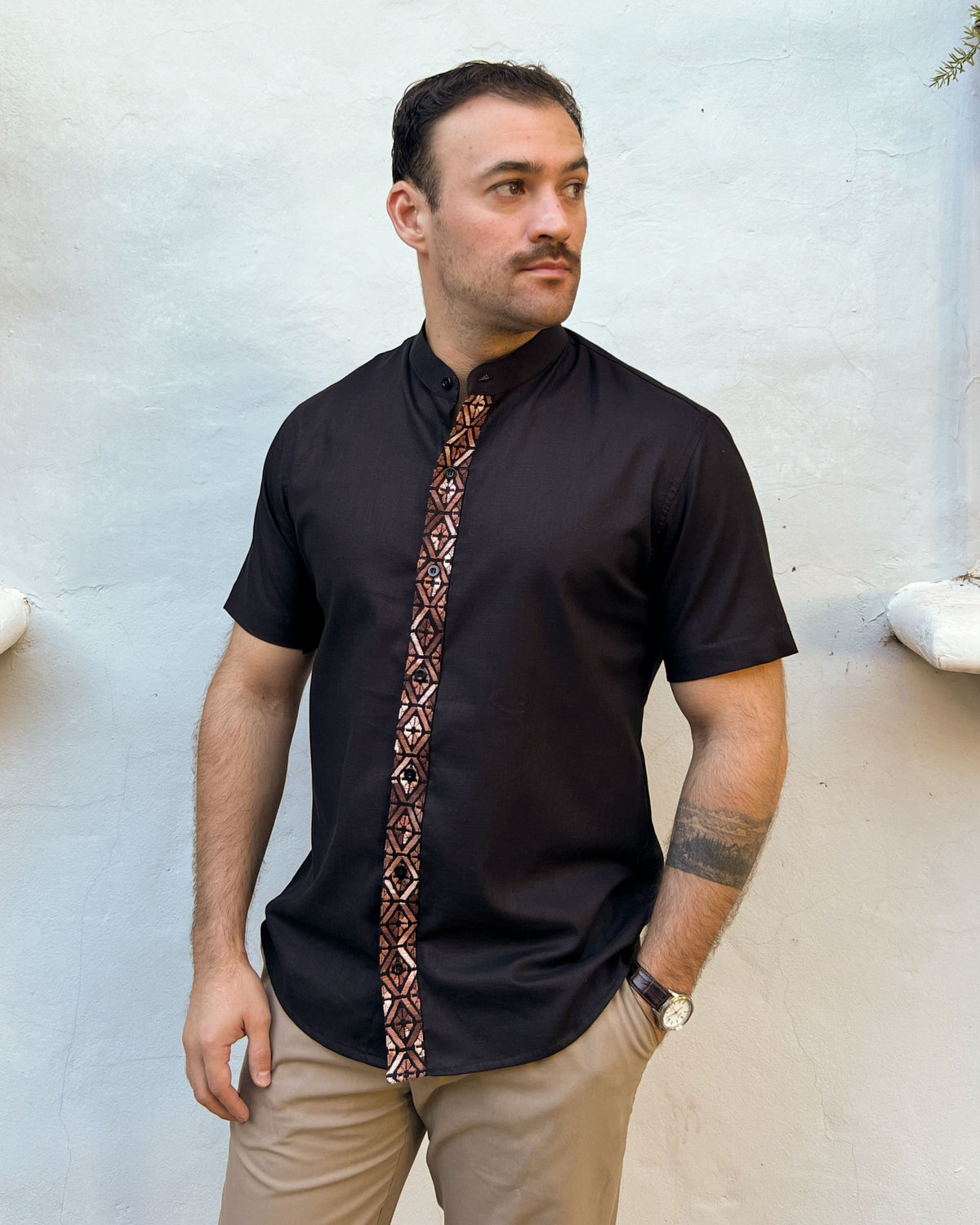 Camisa Randa Mao Negro Choco
